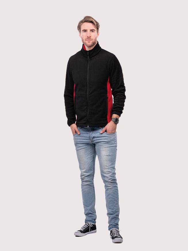 Epic Label Blousons Uneek Clothing UC617 Two Tone Full Zip Fleece Jacket Mixte