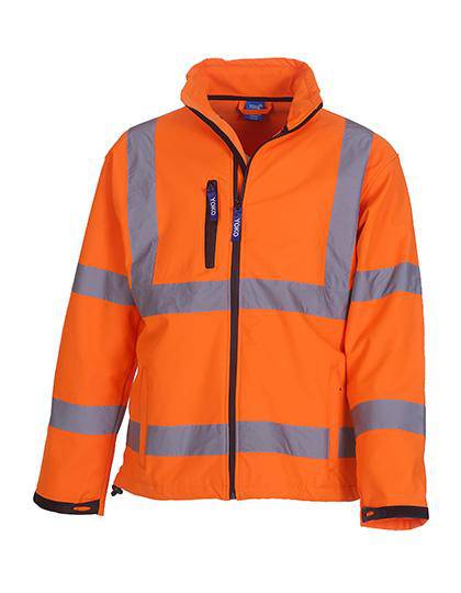 Epic Label Blousons Yoko Hvk09 High Visibility 2 Bands & Braces Softshell Jacket