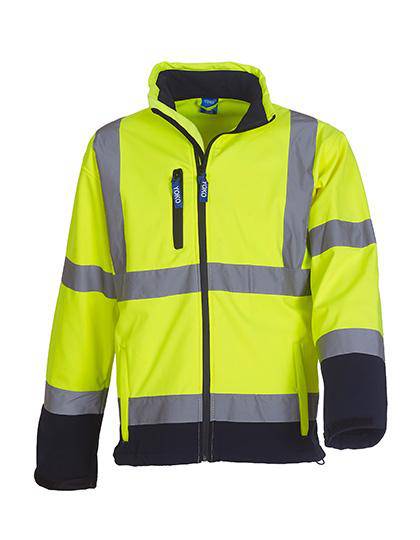 Epic Label Blousons Yoko Hvk09 High Visibility 2 Bands & Braces Softshell Jacket