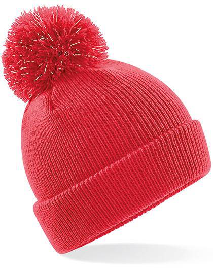 Epic Label Bonnets Beechfield B406b Bonnet À Pompon Réfléchissant Junior