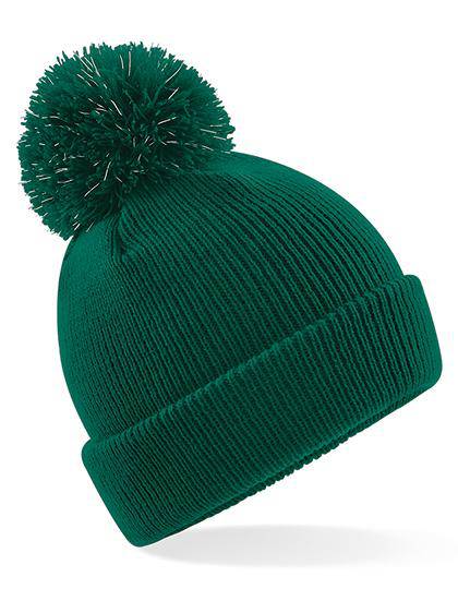 Epic Label Bonnets Beechfield B406b Bonnet À Pompon Réfléchissant Junior