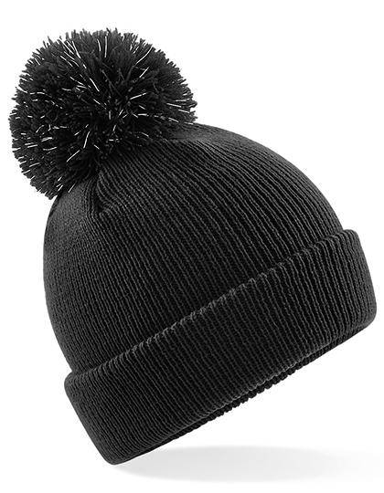 Epic Label Bonnets Beechfield B406b Bonnet À Pompon Réfléchissant Junior