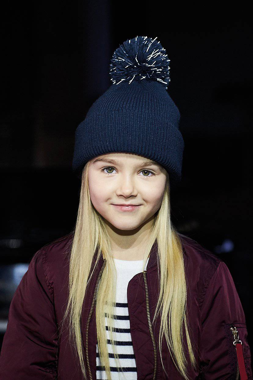 Epic Label Bonnets Beechfield B406b Bonnet À Pompon Réfléchissant Junior