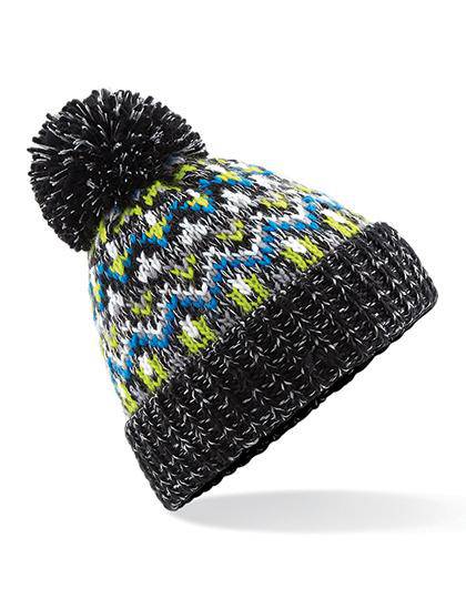 Epic Label Bonnets Beechfield B458 Bonnet Blizzard À Pompon