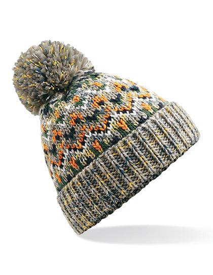 Epic Label Bonnets Beechfield B458 Bonnet Blizzard À Pompon
