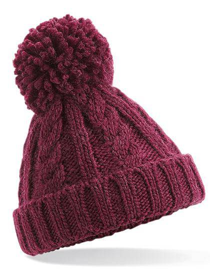 Epic Label Bonnets Beechfield B480A Infant Cable Knit Melange Beanie