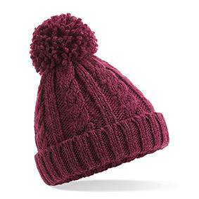 Epic Label Bonnets Beechfield B480B Junior Cable Knit Melange Beanie