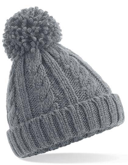 Epic Label Bonnets Beechfield B480B Junior Cable Knit Melange Beanie