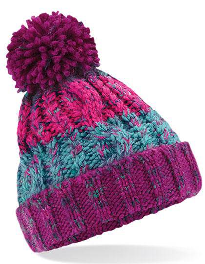 Epic Label Bonnets Beechfield B486b Bonnet Corkscrew À Pompon Pour Enfant