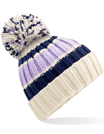 Epic Label Bonnets Beechfield CB392 Bonnet Hygge À Rayures