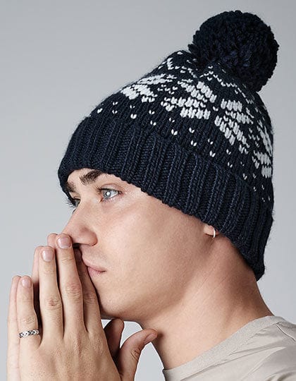 Epic Label Bonnets Beechfield CB456 Bonnet Snowstar Jacquard