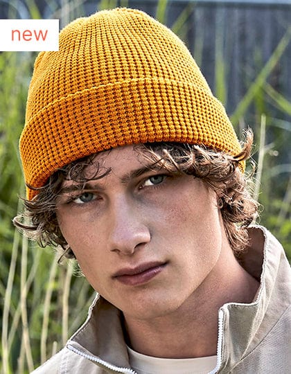 Epic Label Bonnets Beechfield CB52N Bonnet Gaufré En Coton Biologique