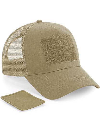 Epic Label Casquettes Beechfield B641 Casquette Filet Réglable À L'Arrière Avec Patch Amovible