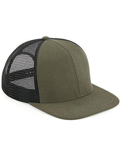 Epic Label Casquettes Beechfield B664 Casquette Filet Originale À 6 Panneaux Et Visière Plate