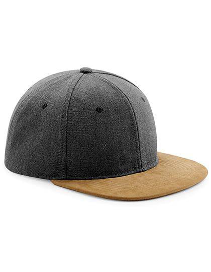 Epic Label Casquettes Beechfield B668 Casquette Snapback Avec Visière En Imitation Daim