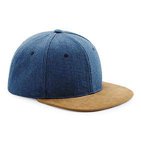 Epic Label Casquettes Beechfield B668 Casquette Snapback Avec Visière En Imitation Daim