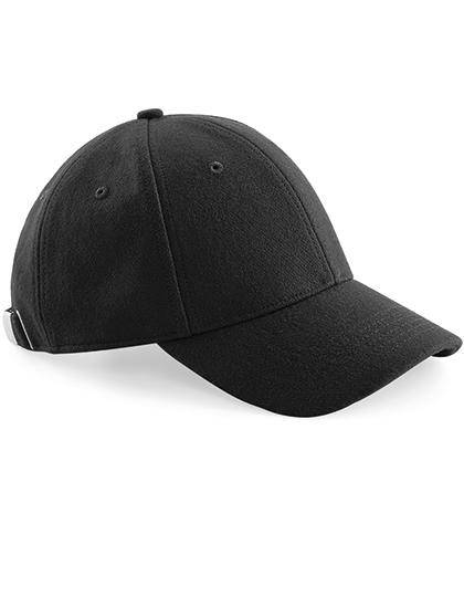 Epic Label Casquettes Beechfield B674 Casquette Melton En Laine 6 Panneaux