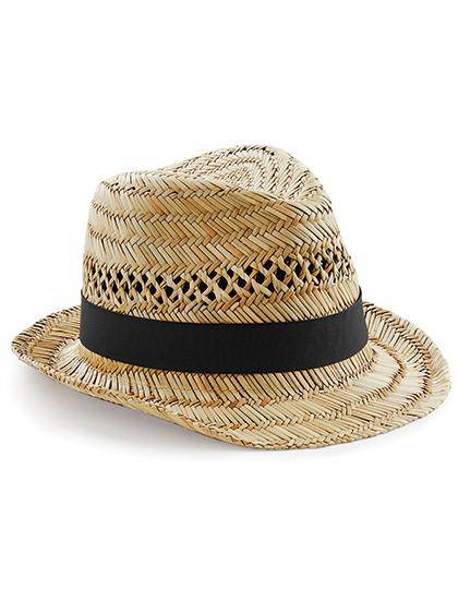 Epic Label Chapeaux Beechfield B730 Chapeau Mou De Plage En Paille