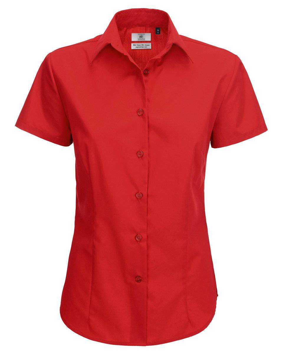 Epic Label Chemise Chemise En Popeline Smart à Manches Courtes Pour Femme