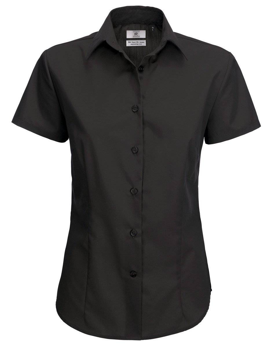 Epic Label Chemise Chemise En Popeline Smart à Manches Courtes Pour Femme