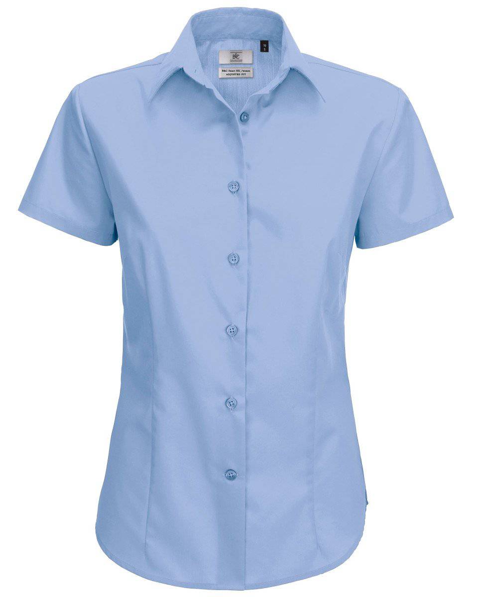 Epic Label Chemise Chemise En Popeline Smart à Manches Courtes Pour Femme