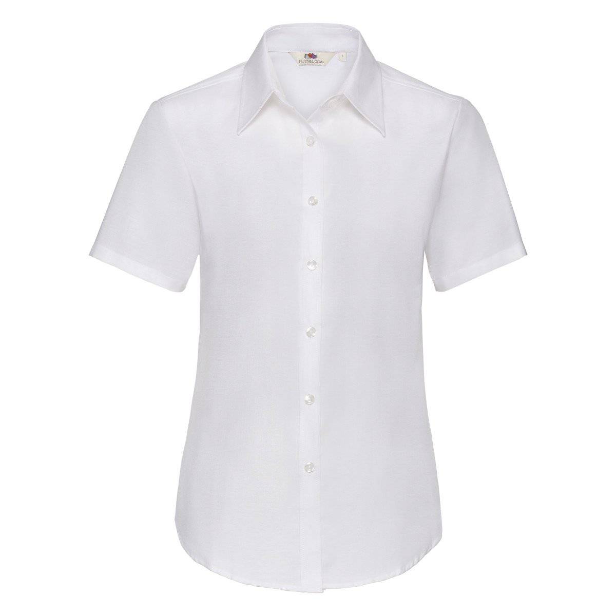 Epic Label Chemise Fruit Of The Loom 650000 Chemise Oxford À Manches Courtes Femme