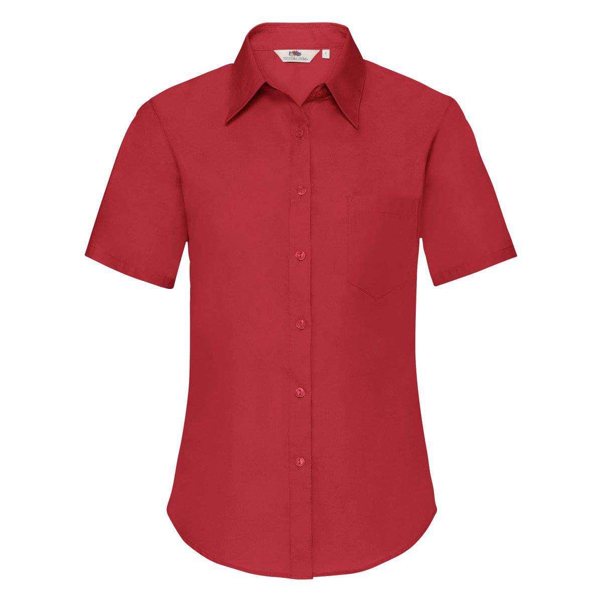Epic Label Chemise Fruit Of The Loom 650140 Chemise En Popeline À Manches Courtes Femme