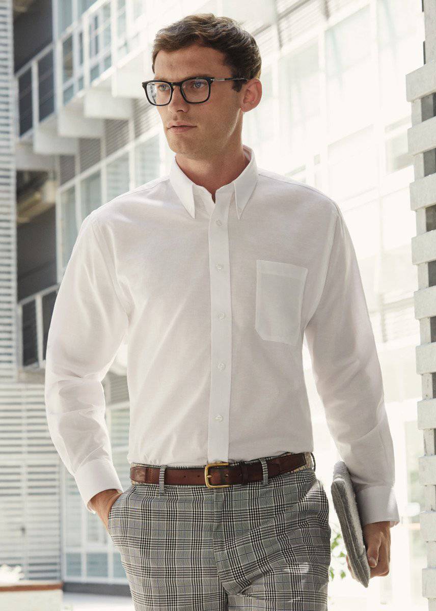 Epic Label Chemise Fruit Of The Loom 651140 Chemise Oxford À Manches Longues Pour Homme