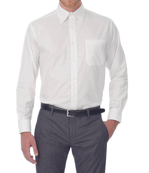 Epic Label Chemises B&C Smo01 Shirt Oxford Long Sleeve /Pour Homme