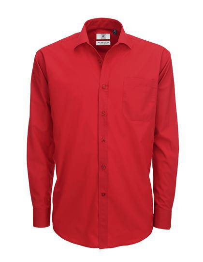 Epic Label Chemises B&C Smp61 Poplin Shirt Smart Long Sleeve / Pour Homme