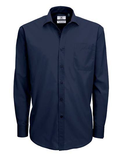 Epic Label Chemises B&C Smp61 Poplin Shirt Smart Long Sleeve / Pour Homme