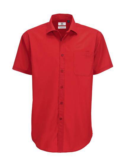 Epic Label Chemises B&C Smp62 Poplin Shirt Smart Short Sleeve / Pour Homme