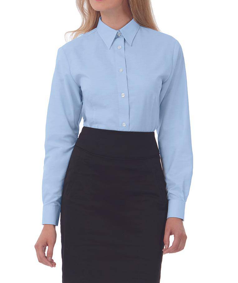 Epic Label Chemises B&C Swo03 Oxford Shirt Long Sleeve / Pour Femme