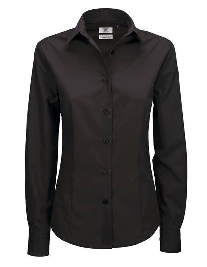 Epic Label Chemises B&C Swp63 Poplin Shirt Smart Long Sleeve / Pour Femme