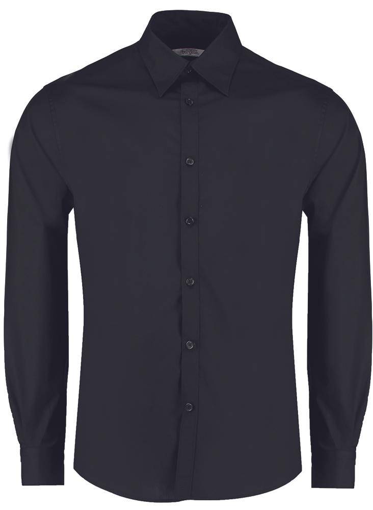 Epic Label Chemises Bargear Kk121 Pour Hommes Tailored Fit Bar Shirt Long Sleeve