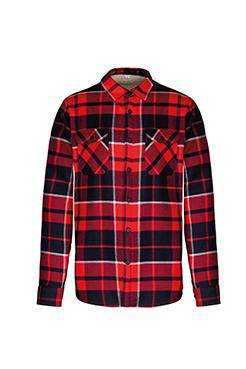 Epic Label Chemises Kariban Veste-Chemise À Carreaux Doublée En Sherpa