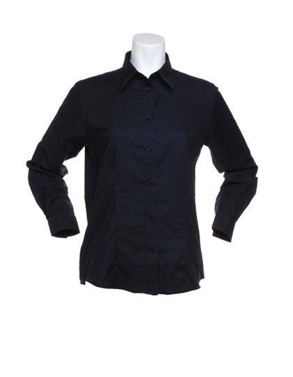 Epic Label Chemises Kustom Kit Kk361 Pour Femmes Tailored Fit Workwear Oxford Shirt Long Sleeve