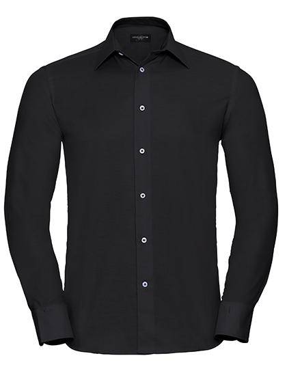 Epic Label Chemises Russell Collection R-922M-0 Chemise Oxford Cintrée Manches Longues Homme