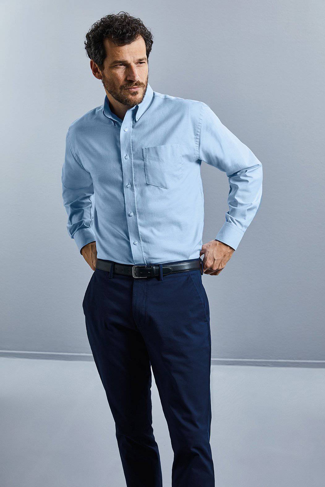Epic Label Chemises Russell Collection R-932M-0 Chemise Oxford Classique Manches Longues Homme