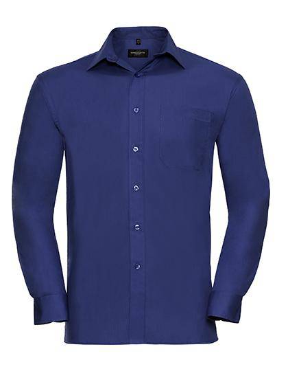 Epic Label Chemises Russell Collection R-936M-0 Chemise en Popeline Coton Classique Manches Longues Homme
