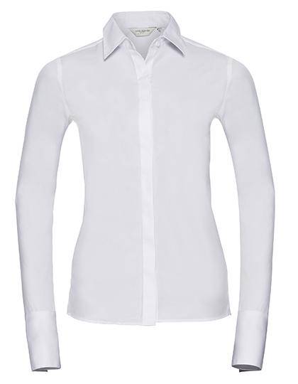 Epic Label Chemises Russell Collection R-960F-0 Chemise Ultimate Stretch Ajustée Manches Longues Femme