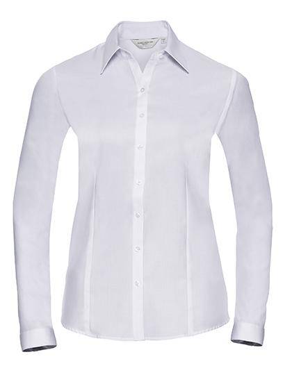 Epic Label Chemises Russell Collection R-962F-0 Chemise à Chevrons Cintréé Manches Longues Femme
