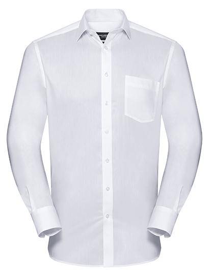 Epic Label Chemises Russell Collection R-972M-0 Long Sleeve Tailored Coolmax Shirt Pour Homme