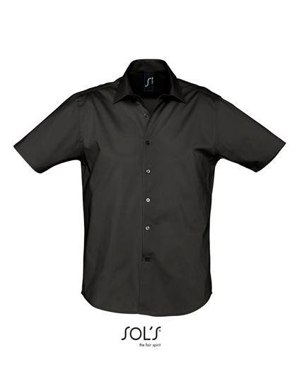 Epic Label Chemises Sol´S 17030 Chemise Homme Stretch Manches Courtes