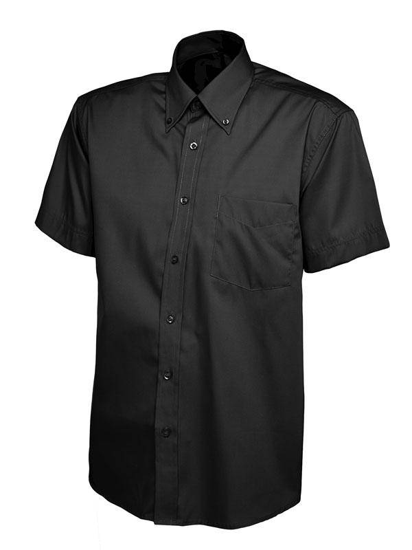 Epic Label Chemises Uneek Clothing UC702 Mens Pinpoint Oxford Half Sleeve Shirt Homme