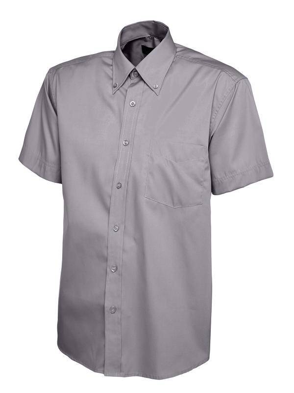 Epic Label Chemises Uneek Clothing UC702 Mens Pinpoint Oxford Half Sleeve Shirt Homme