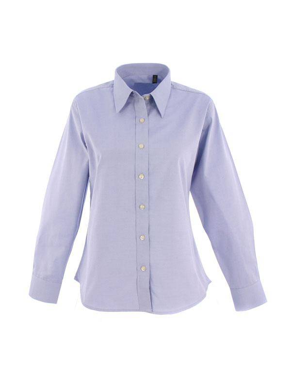 Epic Label Chemises Uneek Clothing UC703 Ladies Pinpoint Oxford Full Sleeve Shirt Femme
