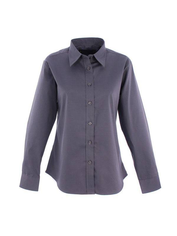 Epic Label Chemises Uneek Clothing UC703 Ladies Pinpoint Oxford Full Sleeve Shirt Femme