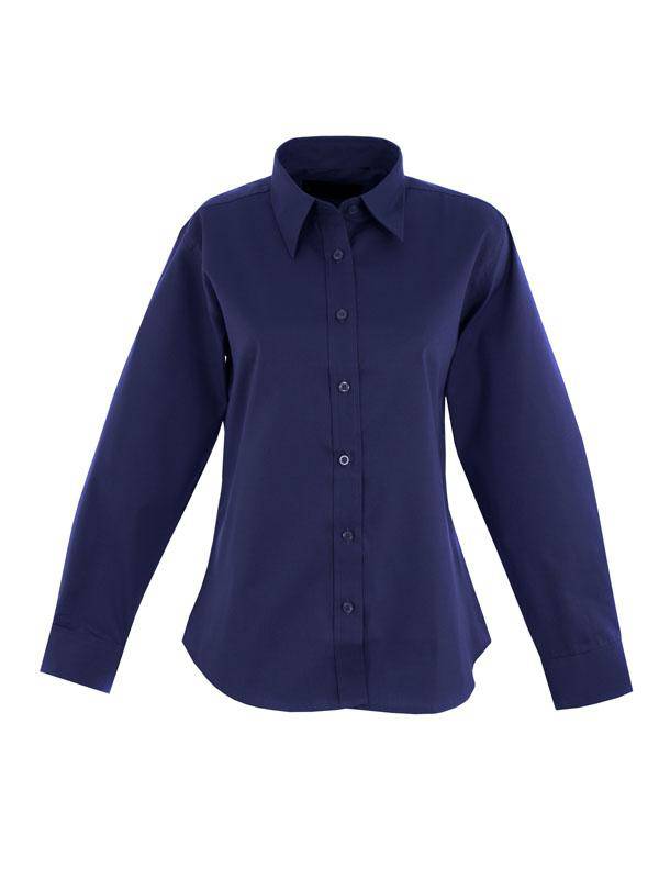 Epic Label Chemises Uneek Clothing UC703 Ladies Pinpoint Oxford Full Sleeve Shirt Femme