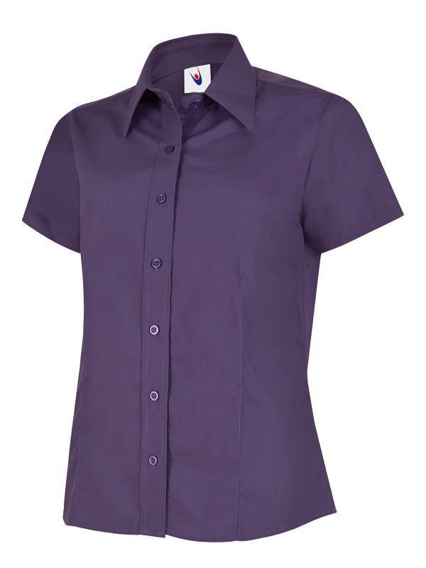 Epic Label Chemises Uneek Clothing UC712 Ladies Poplin Half Sleeve Shirt Femme
